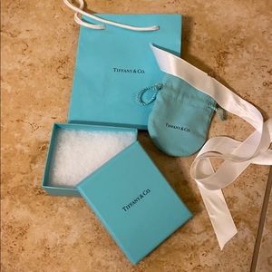 Authentic Tiffany & Co bracelet box & gift bag